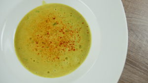 wild garlic curry soup
